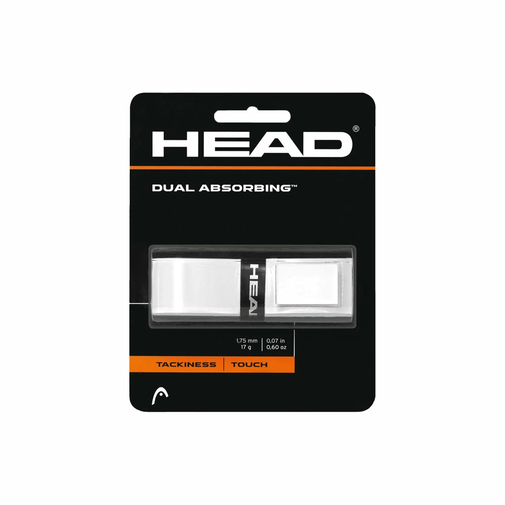 Head Dual Absorbing Grip - White 1 Head Dual Absorbing Grip - White