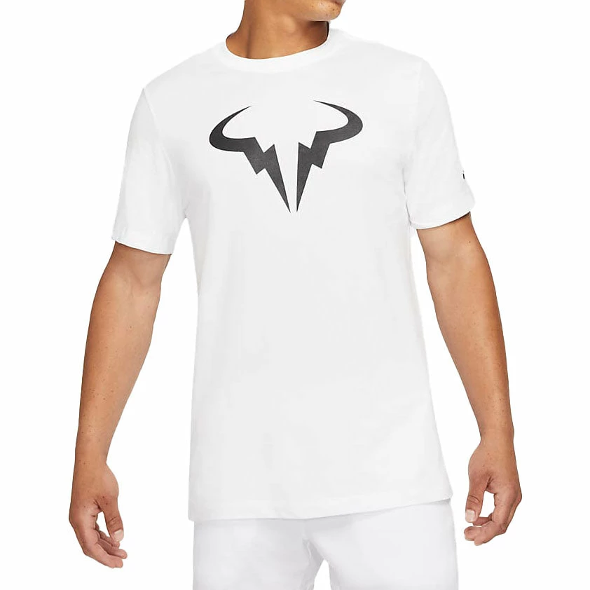 Nike Court Dri-Fit Tee Rafa SSNL (Men's) - White/Black 1 Nike Court Dri-Fit Tee Rafa SSNL (Men's) - White/Black