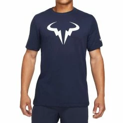 Nike Court Dri-Fit Tee Rafa SSNL (Men's) - Obsidian/White