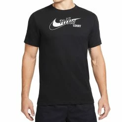 Nike Swoosh Tennis Tee (Men's) - Black