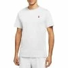 Nike Court Emb Tee (Men's) - White/Habanero Red