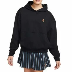 Nike Court Fleece Heritage Hoodie (Women's) - Black