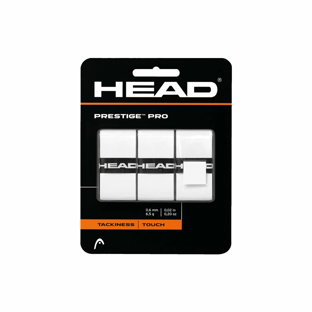 Head Prestige Pro Overgrip (3 Pack) - White 1 Head Prestige Pro Overgrip (3 Pack) - White